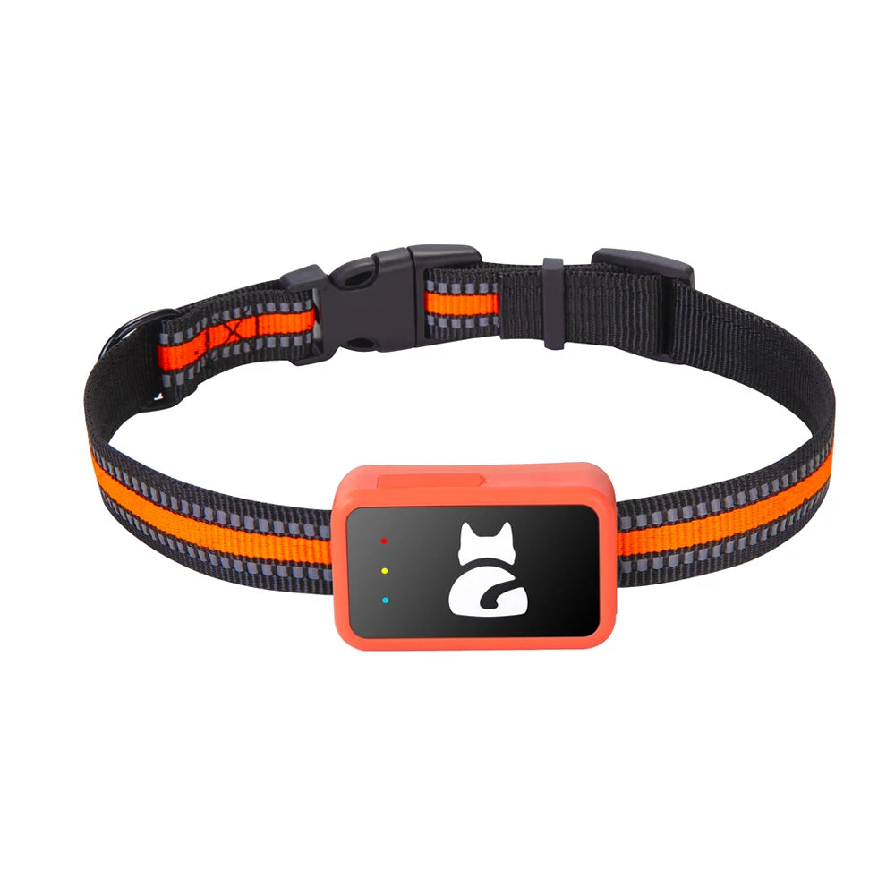 4G Pet GPS Tracker Collar Waterproof Dog Cat Locator with Health Monitor,Geo-Fence,Cold Resistant For iOS Android