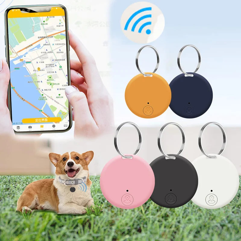 Mini GPS Locator AntiLost Alarm Wallet Keychain Smart Tag Bluetooth-Compatible Tracer Keychain Dog Pet Child Tracker Key Finder