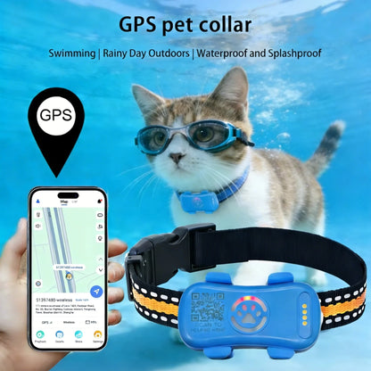 Waterproof Pet GPS Tracker Collar - Real-Time Tracking Device for Dogs Cats, App Control Geofence Pet Locator With Subscription