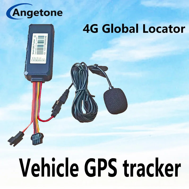 4G LTE Car GPS Tracker with Smart Notifications, Remote Fuel and Power Cut-off, Real-time Tracking, Anti-Surveillance Function,