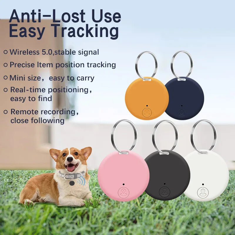 Portable Mini GPS Tracker Bluetooth 5.2 Anti-Lost GPS Tracker Device Smart Finder Locator for Pet Elderly Kids Bag Key Wallet