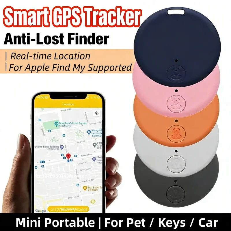 Mini GPS Tracker Bluetooth 5.0 Smart Finder Anti-Lost Locator for Pets Kids Elderly Wallet Car Keys Compatible For iOS Android
