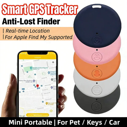 Mini GPS Tracker Bluetooth 5.0 Smart Finder Anti-Lost Locator for Pets Kids Elderly Wallet Car Keys Compatible For iOS Android