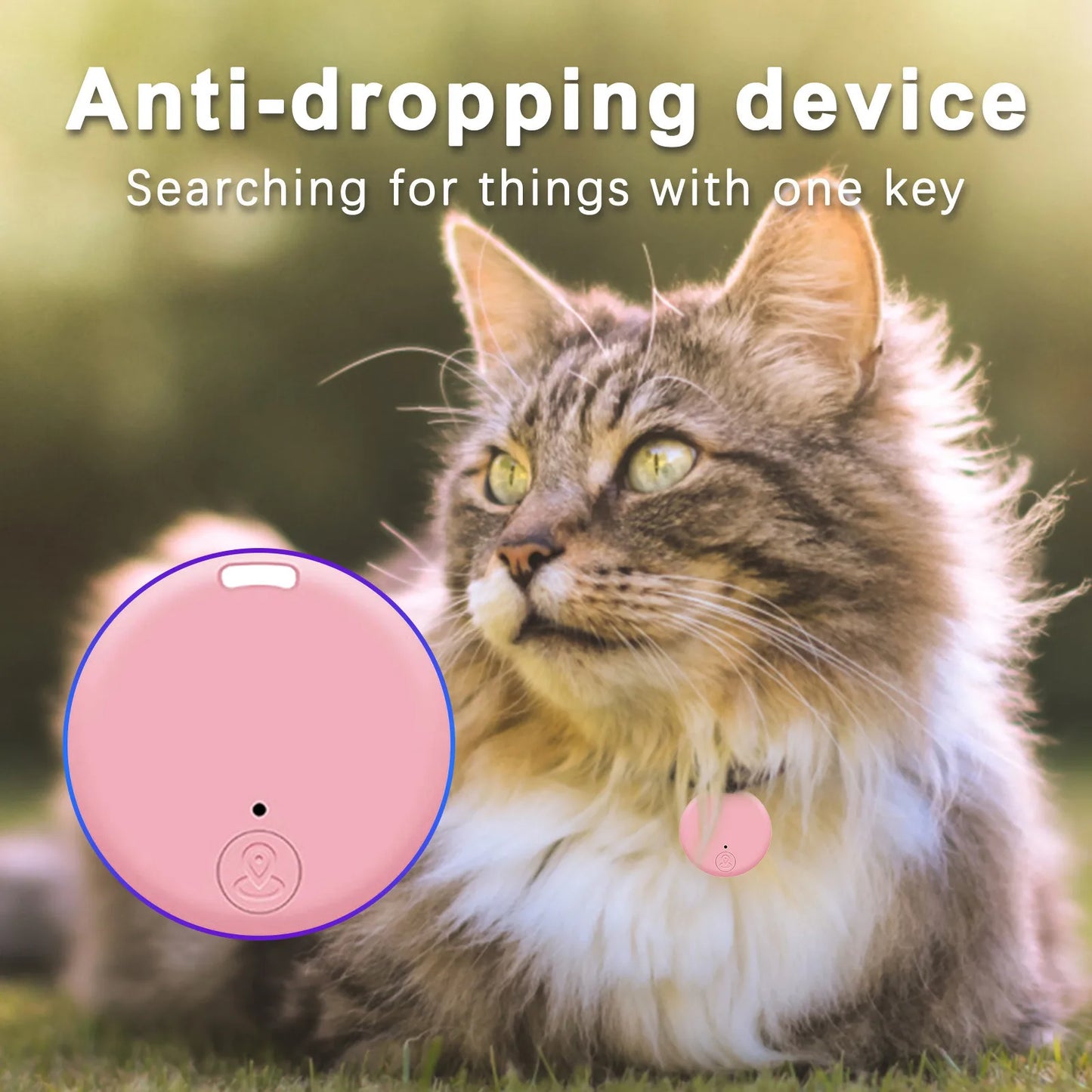 Mini GPS Tracker Locator AntiLost Alarm Wallet Keychain Smart Tag Bluetooth Tracer Keychain Dog Pet Child Bag Tracker Key Finder