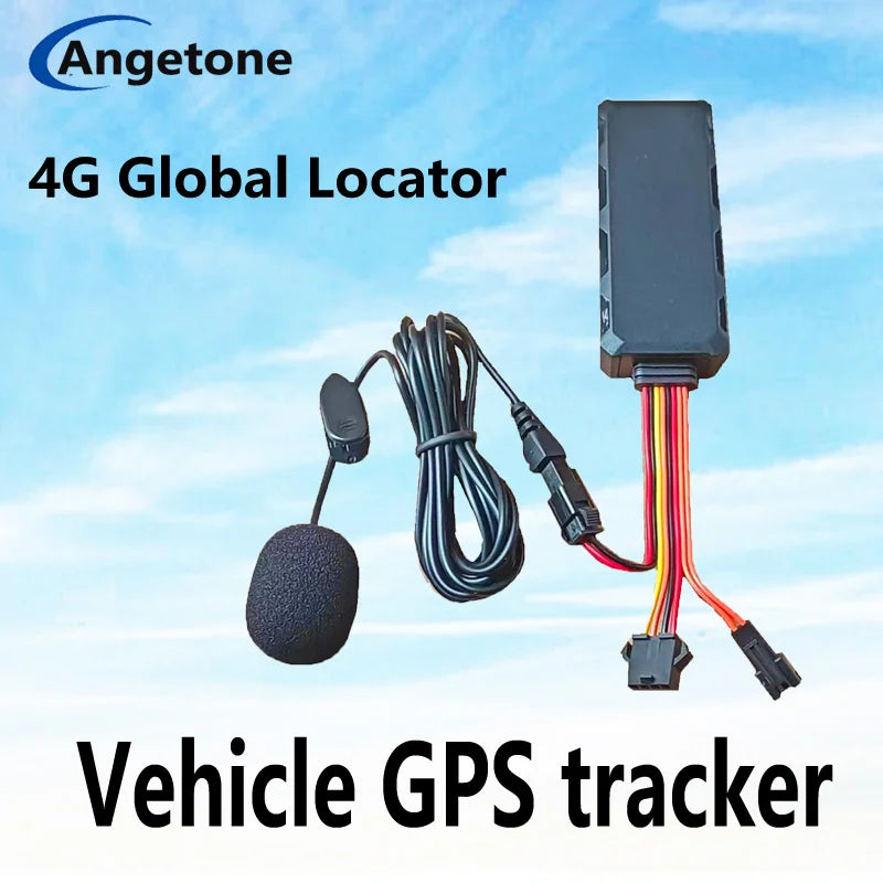 4G LTE Car GPS Tracker with Smart Notifications, Remote Fuel and Power Cut-off, Real-time Tracking, Anti-Surveillance Function,