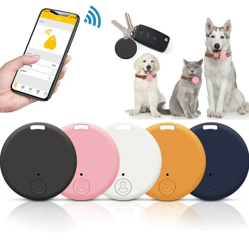 Mini GPS Locator AntiLost Alarm Wallet Keychain Smart Tag Bluetooth-Compatible Tracer Keychain Dog Pet Child Tracker Key Finder