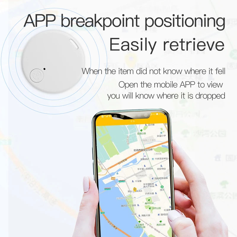 Mini GPS Tracker Locator AntiLost Alarm Wallet Keychain Smart Tag Bluetooth Tracer Keychain Dog Pet Child Bag Tracker Key Finder