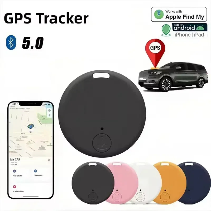 Mini GPS Tracker Bluetooth 5.0 Smart Finder Anti-Lost Locator for Pets Kids Elderly Wallet Car Keys Compatible For iOS Android