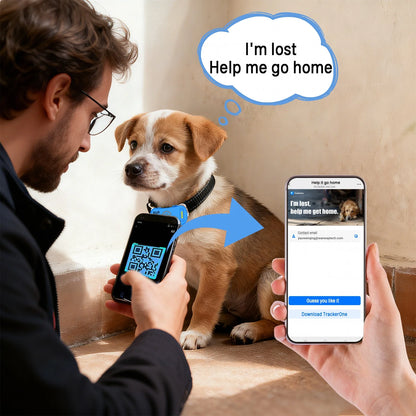 Waterproof Pet GPS Tracker Collar - Real-Time Tracking Device for Dogs Cats, App Control Geofence Pet Locator With Subscription