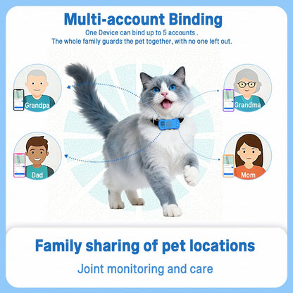 Waterproof Pet GPS Tracker Collar - Real-Time Tracking Device for Dogs Cats, App Control Geofence Pet Locator With Subscription
