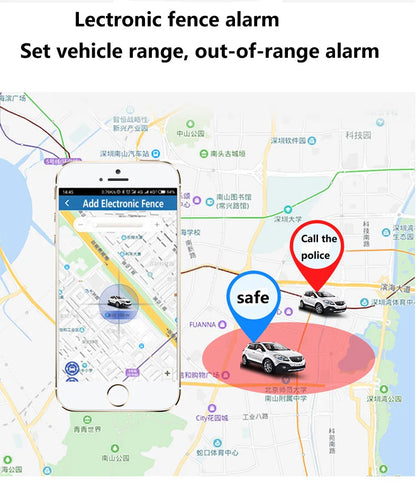 4G LTE Car GPS Tracker with Smart Notifications, Remote Fuel and Power Cut-off, Real-time Tracking, Anti-Surveillance Function,