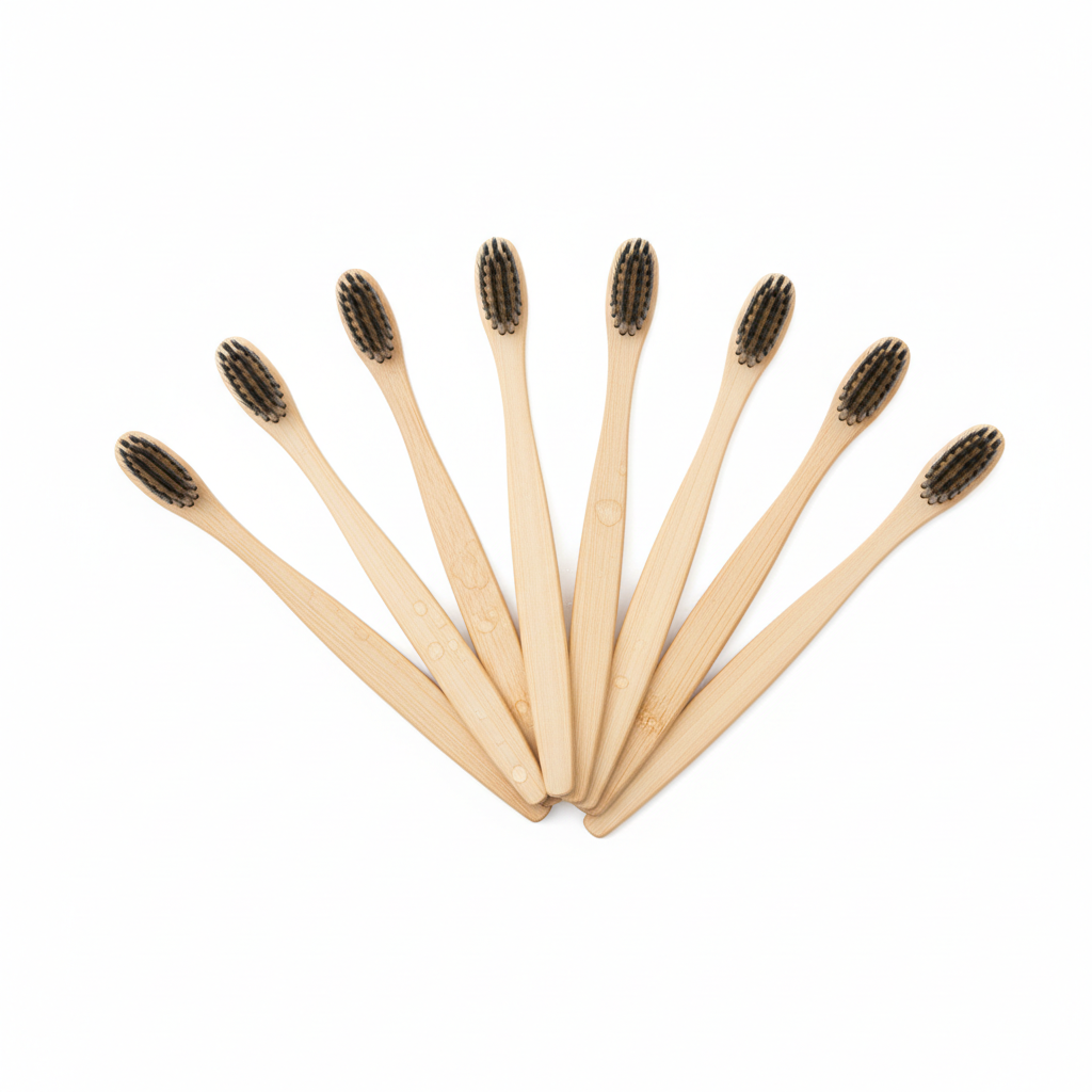 Bamboo Toothbrush Set